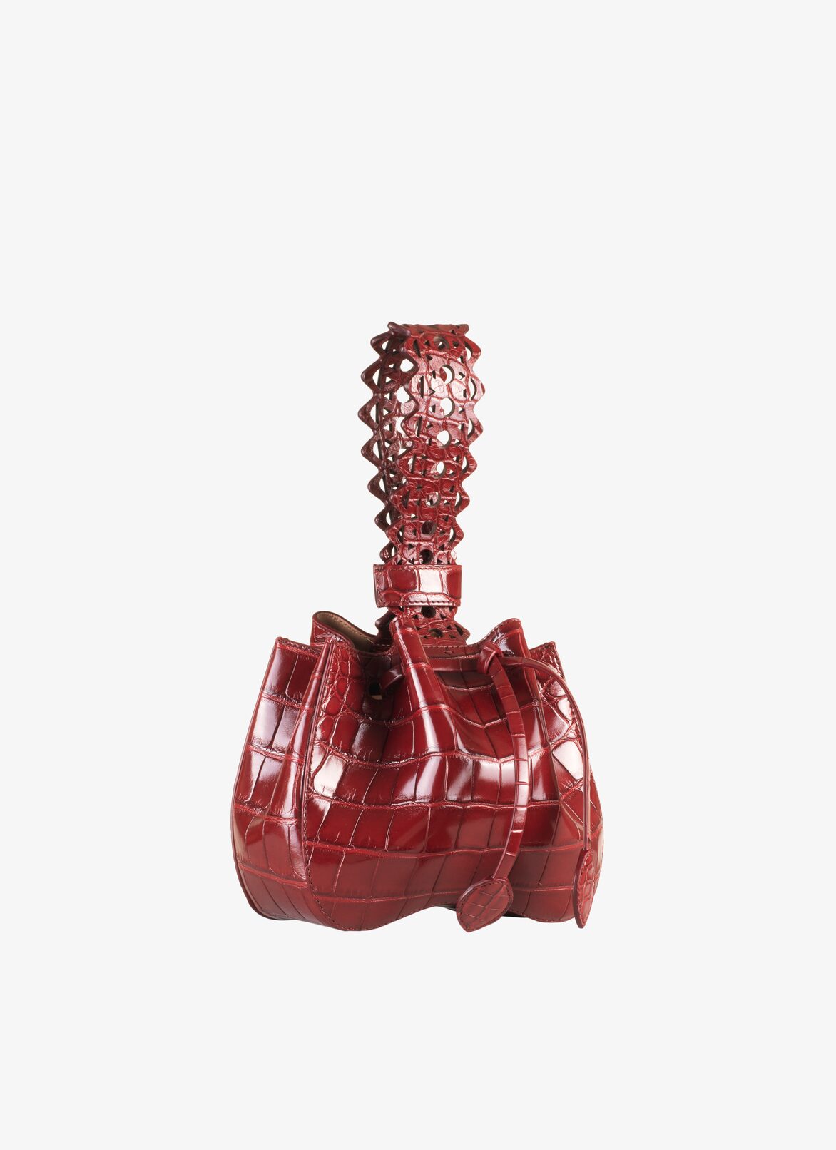 ROSEMARIE MINI ALLIGATOR MIL.VIENNE STRA BORDEAUX ALAÏA  ROSEMARIE MINI ALLIGATOR MIL.VIENNE STRA BORDEAUX BORDEAUX